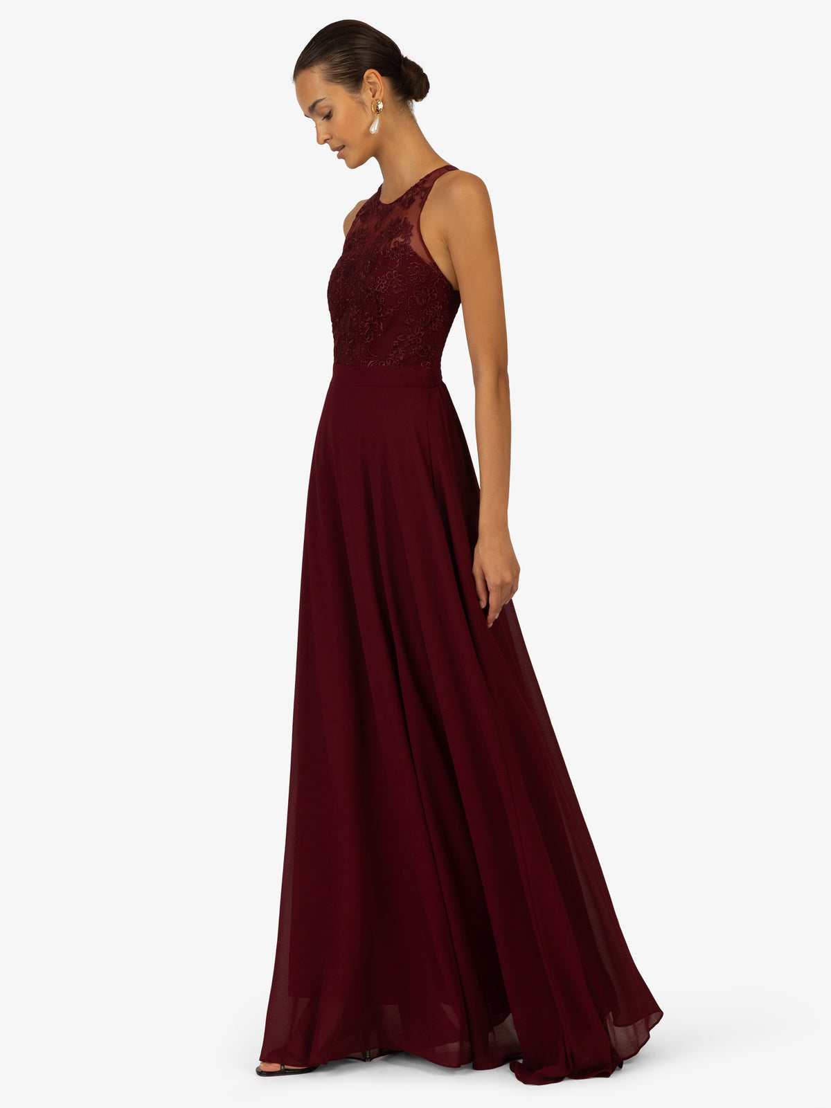 KRAIMOD Abendkleid | bordeaux