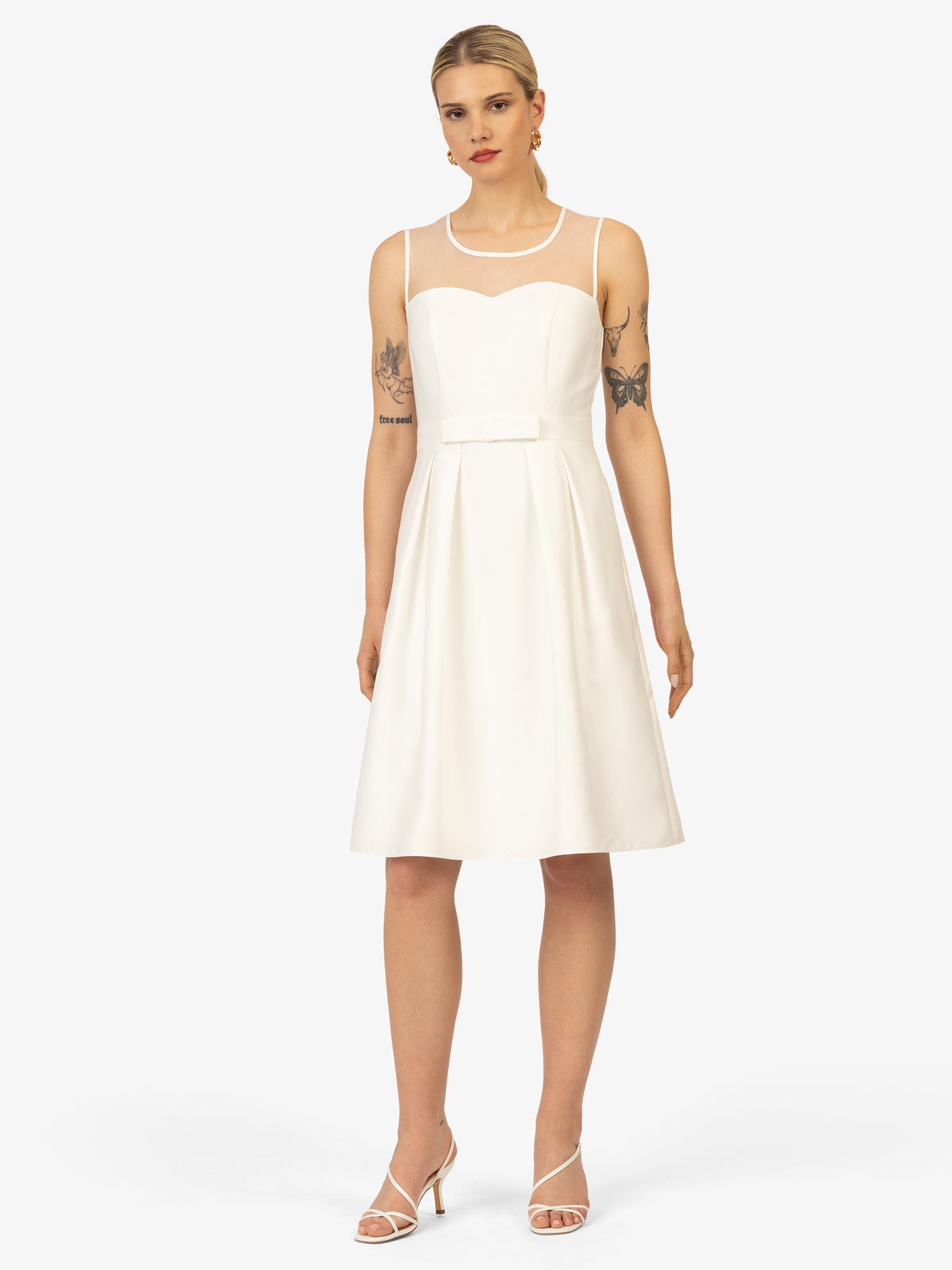 KRAIMOD Cocktailkleid mit Reißverschluss | creme