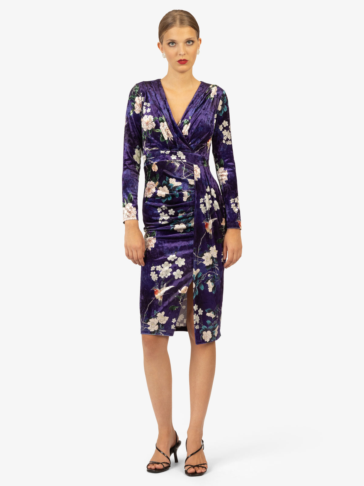 KRAIMOD Cocktailkleid in elegantem Design | lila-weiss
