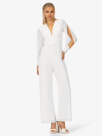 KRAIMOD Overall mit V-Ausschintt | weiss