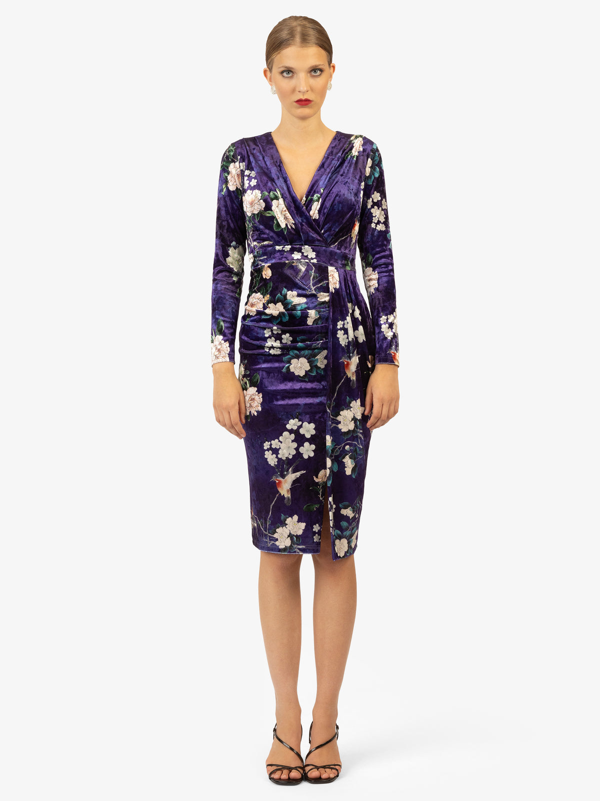 KRAIMOD Cocktailkleid in elegantem Design | lila-weiss