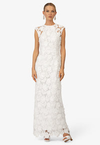 KRAIMOD Brautkleid mit floraler 3D-Spitze | weiss