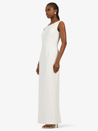 KRAIMOD Abendkleid im minimalistischen Design | creme