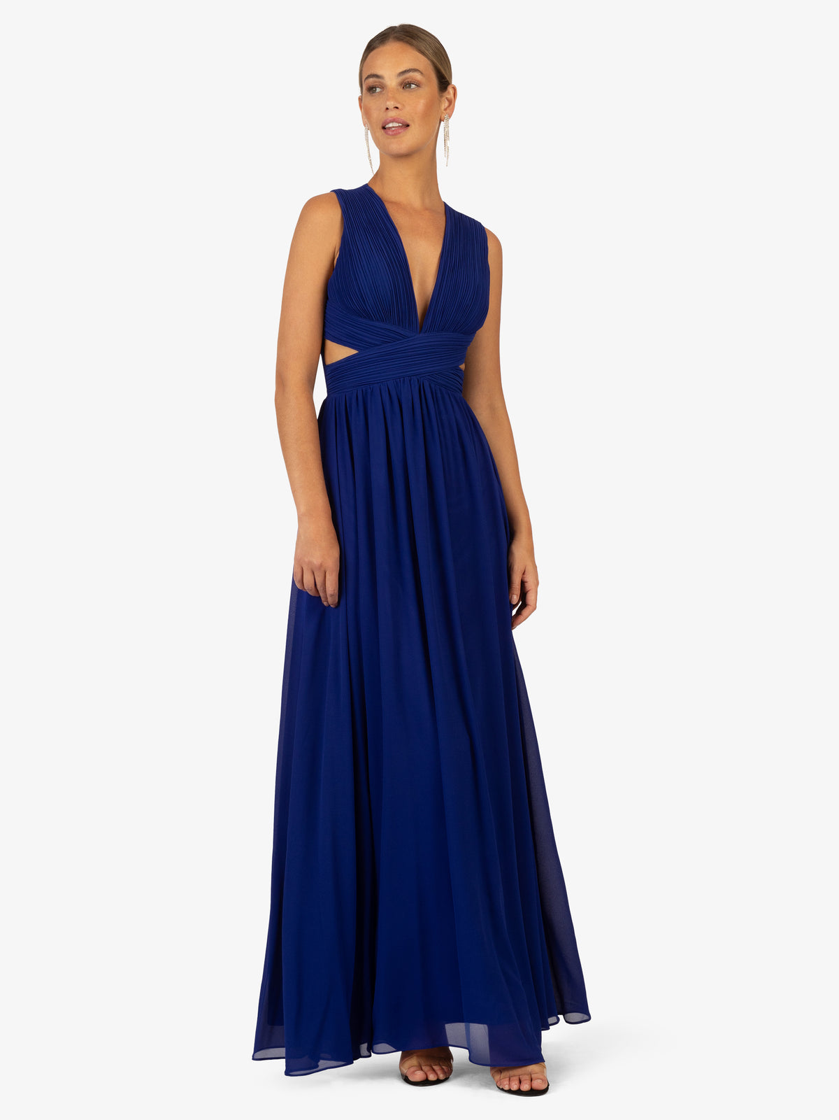 KRAIMOD Ärmelloses Maxikleid mit Rückenausschnitt | royal blue