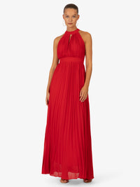KRAIMOD Abendkleid aus Chiffon | rot