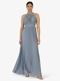 KRAIMOD Abendkleid aus Chiffon | hellblau