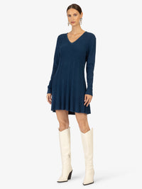 KRAIMOD Strickkleid mit Lange Ärmel | blau