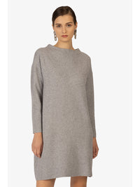 KRAIMOD Strickkleid mit Komfortable Passform | grau melange