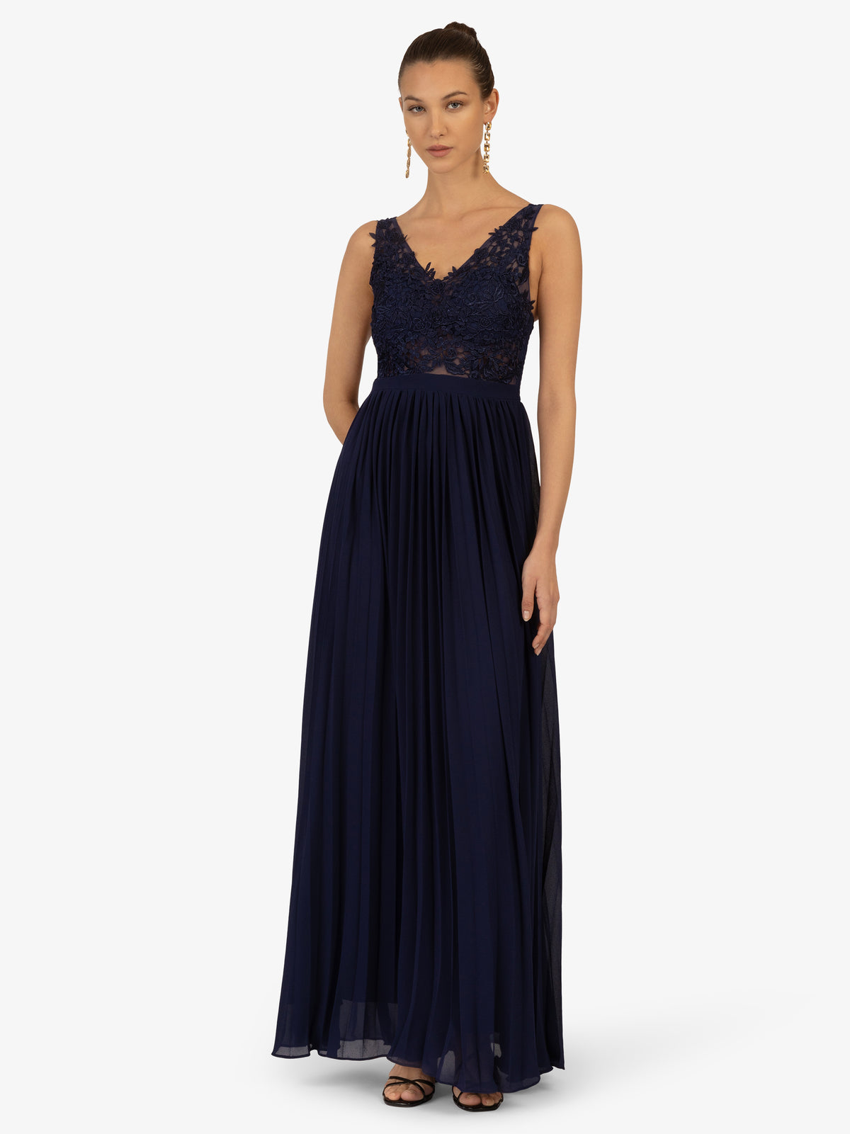 KRAIMOD Kleid mit Monochromes und Attraktive Design | navy