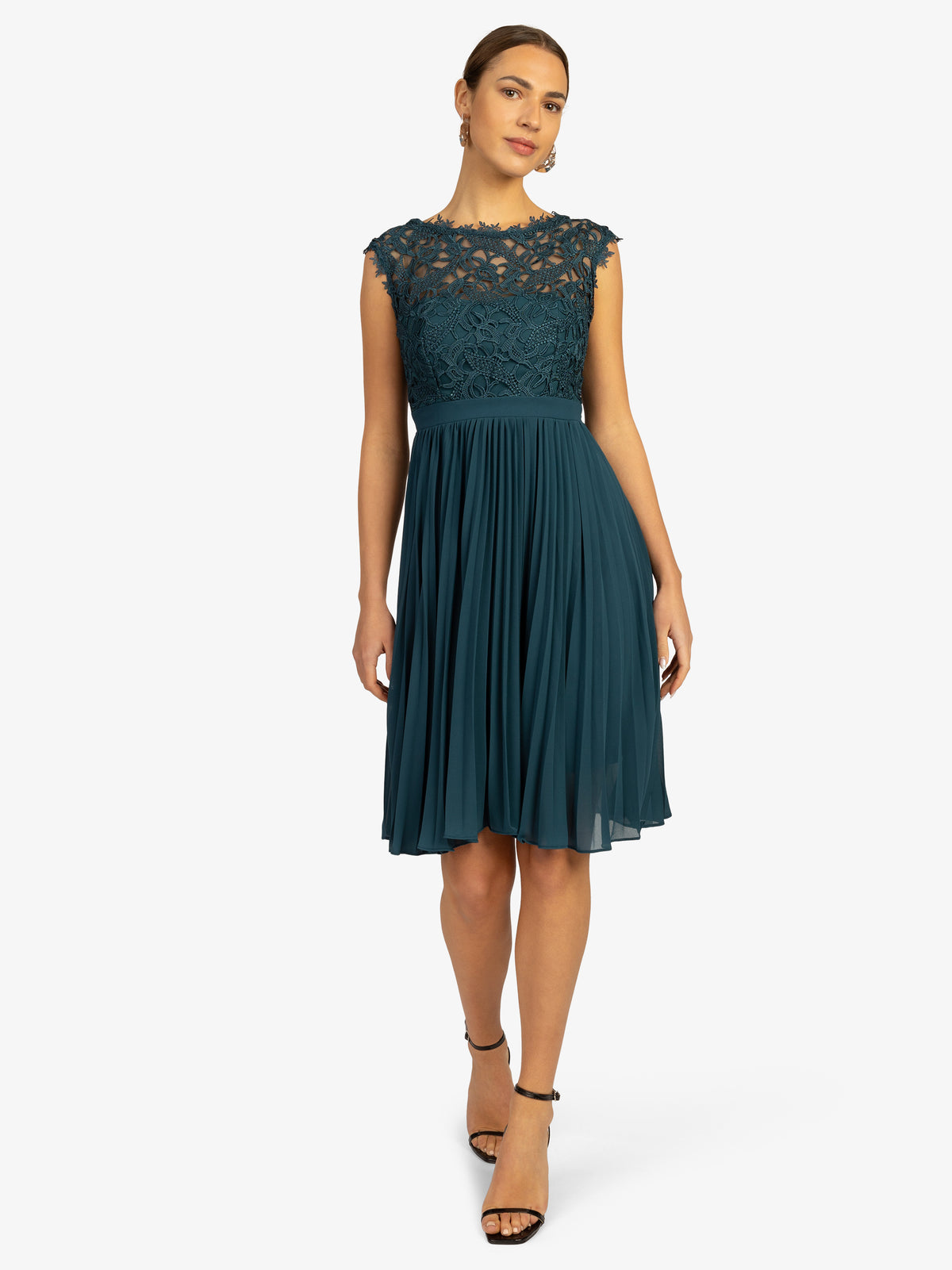 KRAIMOD Kleid mit elastischen Passform | petrol