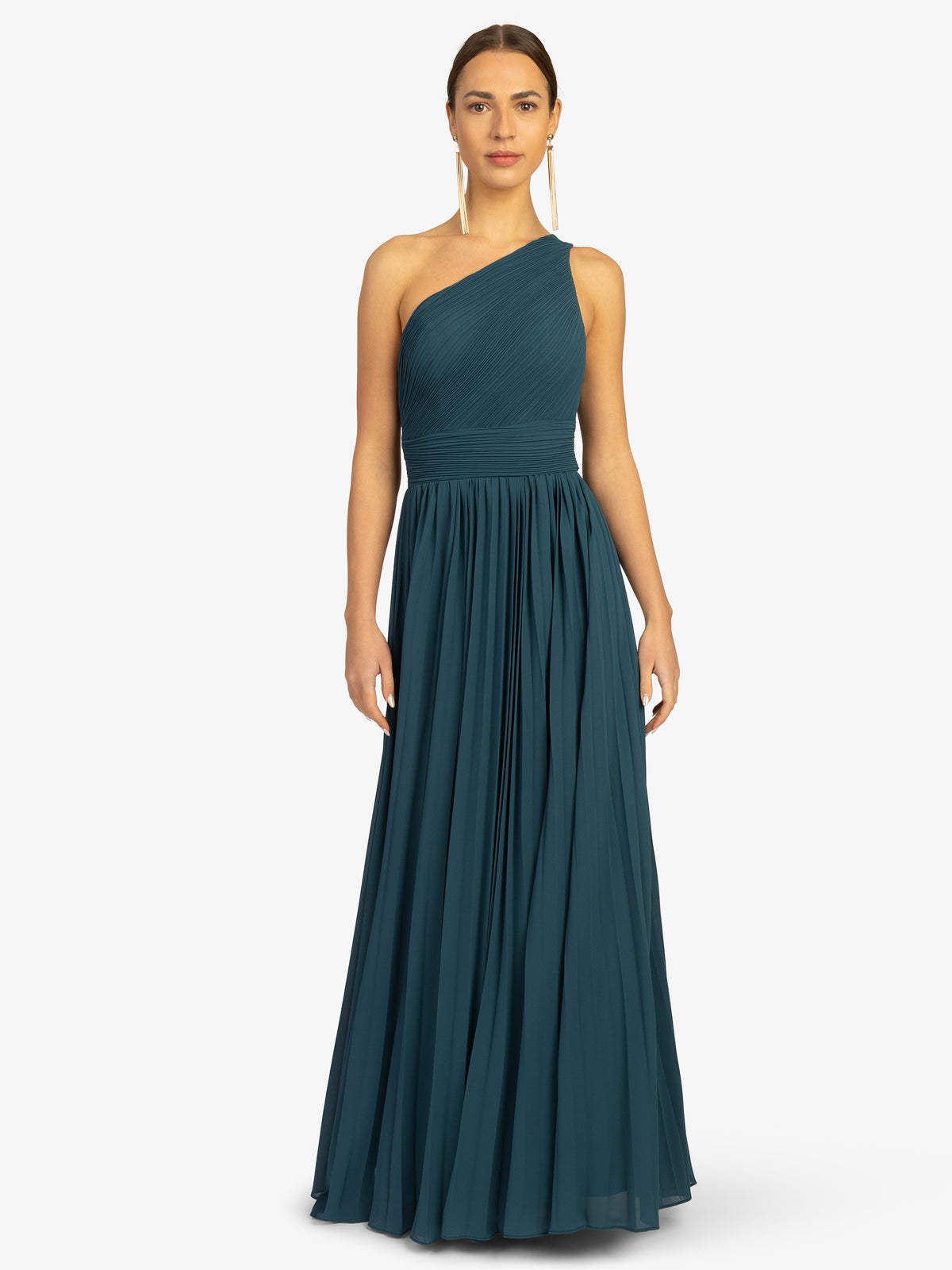 KRAIMOD Kleid mit Figurbetonte Passform | petrol