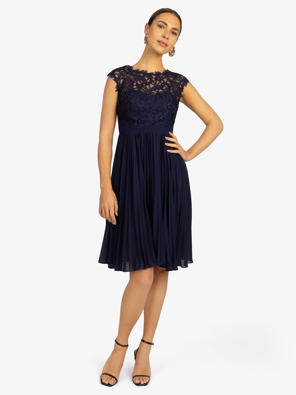 KRAIMOD Kleid mit elastischen Passform | navy