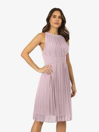 KRAIMOD APART Chiffonkleid aus plissiertem Chiffon | violett