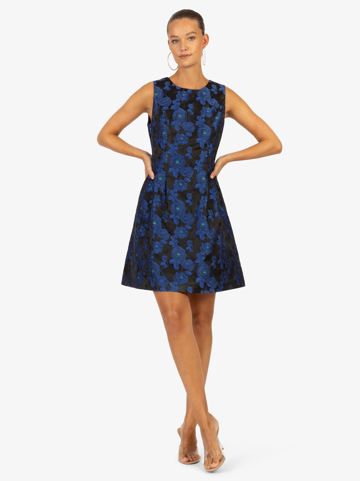 KRAIMOD Cocktailkleid in lässigem Charakter | black-blue