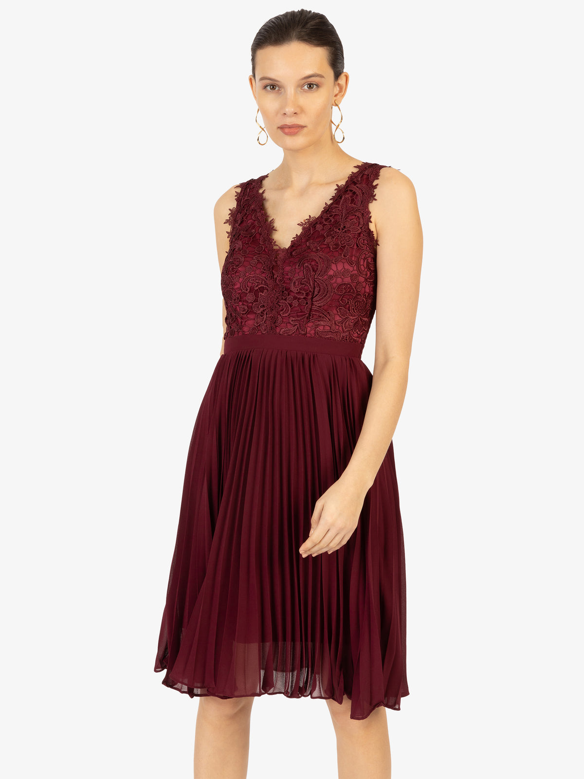 KRAIMOD Cocktailkleid | bordeaux