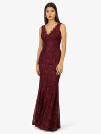 KRAIMOD Abendkleid | bordeaux