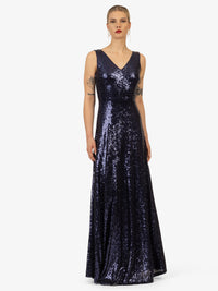 KRAIMOD Paillettenkleid | navy